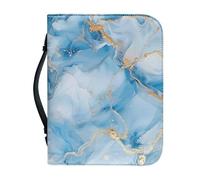 Ceudet Bible Covers - Custodia per donna con borsa per il trasporto della Bibbia, Marmo Blu 05, xx-large