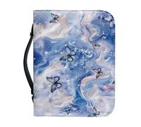 Ceudet Bible Covers - Custodia per donna con borsa per il trasporto della Bibbia, Marmo Viola02, L