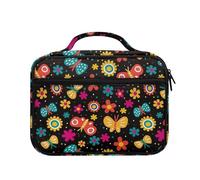 Ceudet Borsa della Bibbia per le donne Organizzatore Bibbia Studio Bag Scripture Bag Bibbia Pouch, Fiori e Farfalle03, Taglia unica