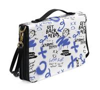 Ceudet Borse della Bibbia per Donne Uomini Tote Bibbia Custodia per Donne Uomini in Pelle Personalizzata Bibbia Copertine per Donne Uomini, Arti Graffiti, x-large