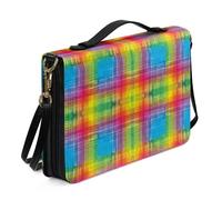 Ceudet Borse della Bibbia per Donne Uomini Tote Bibbia Custodia per Donne Uomini in Pelle Personalizzata Bibbia Copertine per Donne Uomini, Arte Fuzzy, x-large