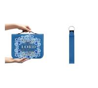 Ceudet Cat AWomen - Custodia per il trasporto della Bibbia in pelle PU, con copertina per bibbia, di grandi dimensioni, con cordino e portachiavi, Fiori., M(9.2*6.3*1.6 inches)