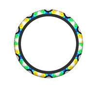 Ceudet Colorato Crayon Circles Stretch Volante Coprivolante Antiscivolo Morbido Confortevole Facile da Installare Temperatura Costante Diametro 38,1 cm Larghezza 4,1 cm