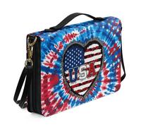 Ceudet Copertine bibliche personalizzate per donne uomini borse bibliche per donne uomini Tote Bibbia accessori kit western bibbia caso, Amore Usa, x-large