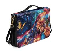 Ceudet Copertine bibliche personalizzate per donne uomini borse bibliche per donne uomini Tote Bibbia accessori kit western bibbia caso, Girasoli stellati, L