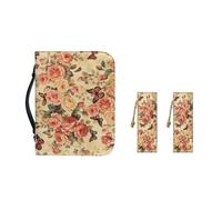 Ceudet Copertine per Bibbia Girasole per Donna in Pelle PU Custodia per Bibbia Custodia per Uomo di Grandi Dimensioni Leggero Classico Segnalibro Cucito Impermeabile Segnalibro 2 Pezzi, Farfalla rosa,