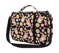 Ceudet Copertine per Bibbia per bambini per ragazze Custodia per il trasporto Bibbia Borsa per libri Bibbia Personalizzata Copertine per le donne, Stampa Cane Margherita, Taglia unica