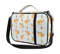 Ceudet Copertine per Bibbia per bambini per ragazze Custodia per il trasporto Bibbia Borsa per libri Bibbia Personalizzata Copertine per le donne, Stampa Cuccioli Gelato, Taglia unica