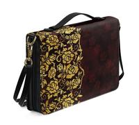 Ceudet Copertine per Bibbia per bambini per ragazze e ragazzi Copertine per Bibbia in pelle per uomini e donne Custodia per Bibbia con tracolla Copertine Bibbia personalizzate per donne uomini, Rosso