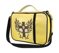 Ceudet Copertine per Bibbia per donne e uomini, con tasche, carino, custodia per Bibbia Diversebee, copertura per Bibbia con cinturino, Stampa ali incrociate, Taglia unica