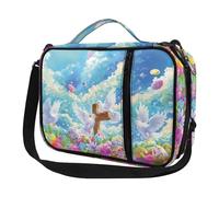 Ceudet Copertine per Bibbia per donne e uomini, con tasche, carino, custodia per Bibbia Diversebee, copertura per Bibbia con cinturino, Stampa Croce Sotto Cielo Blu, Taglia unica