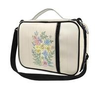 Ceudet Copertine per Bibbia per donne e uomini, con tasche, carino, custodia per Bibbia Diversebee, copertura per Bibbia con cinturino, Stampa di croci con fiori colorati, Taglia unica