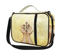 Ceudet Copertine per Bibbia per donne e uomini, con tasche, carino, custodia per Bibbia Diversebee, copertura per Bibbia con cinturino, Pregare Mani Print01, Taglia unica