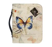 Ceudet Copertine per Bibbia per donne e uomini, custodia per Bibbia in pelle PU, con scritta "I am a Child of God, I am Arfully and Wonderfully Made", con manico, per materiale per studio biblico, L,