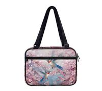 Ceudet Copertine per Bibbia per donne e uomini, custodia per il trasporto della Bibbia di grandi dimensioni per la scuola della chiesa, borsa per la Bibbia portatile per libri penne regali, Fiori Di