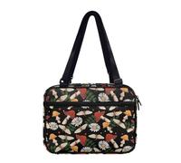 Ceudet Copertine per Bibbia per donne e uomini, custodia per il trasporto della Bibbia di grandi dimensioni per la scuola della chiesa, borsa per la Bibbia portatile per libri penne regali, Foglia di