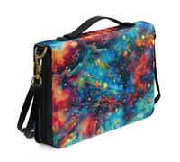 Ceudet Copertine per libri per copertina rigida in pelle per donne e uomini kit di accessori per la Bibbia occidentale, Stella verde., xx-large