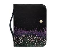 Ceudet Copertura della Bibbia con manico, custodia per libri da trasporto Bibbia, con tasca con cerniera, accessori per studio biblico, protezione per libri per gli amanti dei libri, farfalla blu e