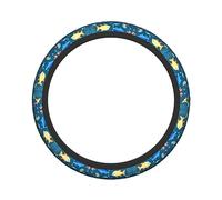Ceudet Coprivolante elasticizzato blu subacqueo World of Fish antiscivolo morbido confortevole facile da installare temperatura costante. Diametro 38,1 cm larghezza 4,1 cm