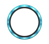 Ceudet Coprivolante elasticizzato con balene sotto il mare, antiscivolo, morbido, confortevole, facile da installare, temperatura costante, diametro 38,1 cm, larghezza 4,1 cm