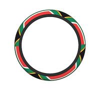 Ceudet Coprivolante elasticizzato con bandiera del Sud Africa, antiscivolo, morbido, confortevole, facile da installare, temperatura costante, diametro 38,1 cm, larghezza 4,1 cm