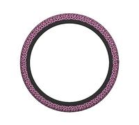 Ceudet Coprivolante elastico con stampa leopardata rosa a pois in microfibra morbida al tatto, per donne e uomini (38,1 cm)