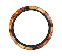 Ceudet Coprivolante universale per auto, 38,1 cm, con stampa pirata nautica, elastico, antiscivolo, accessorio per interni auto, accessori per la maggior parte delle auto