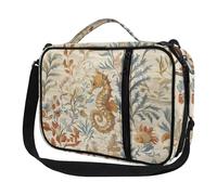 Ceudet Custodia a libro per donne e ragazzi con bibbia, Stampa cavallucci marini, Taglia unica