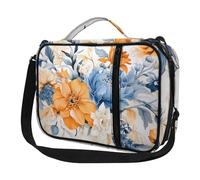 Ceudet Custodia della Bibbia occidentale per bambini, per ragazze, borse da chiesa da donna, Stampa Fiori Blu, Taglia unica