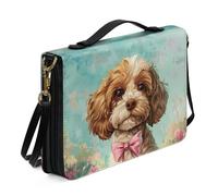 Ceudet Custodia in pelle per bibbia occidentale, per donne e uomini, extra large, per donne e uomini, Barboncino, x-large