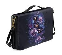 Ceudet Custodia in pelle per bibbia occidentale, per donne e uomini, extra large, per donne e uomini, Bassotto Rosa Viola, x-large