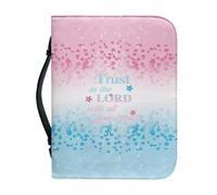 Ceudet Custodia in pelle per bibbia, per donne e ragazze, con girasole e salmo, borsa per il trasporto di libri biblici, borsa per le scritture, borsa per chiesa, con tasche per manico, Scrittura dei