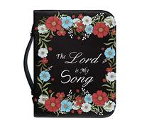 Ceudet Custodia per bibbia con copertina per donne e ragazze, con scritta "Trust in The Awith All Your Heart", in pelle PU, borsa per il trasporto di libri biblici, borsa per chiesa, protezione per la