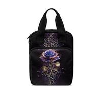 Ceudet Custodia per bibbia con segnalibro, per donne e uomini, con tasca con cerniera, Leopardo Rosa Blu, Taglia unica