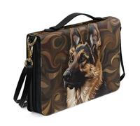 Ceudet Custodia per bibbia con stampa di colibrì rosa bianca, per donne e uomini, borsa per la Bibbia, accessori per la Bibbia, con manico superiore e tracolla, borsa per la Bibbia per chiesa, Pastore