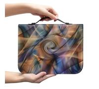 Ceudet Custodia per bibbia con stampa di gufi, blu, per donne e uomini, con manico, impermeabile, con manico e borsa per la bibbia con cerniera, Linea d'Arte, xx-large