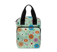 Ceudet Custodia per bibbia con stampa floreale verde con farfalle e scritta "Bible Bag" per donne e uomini borsa per la Bibbia per bambini, Verde floreale margherita, Taglia unica