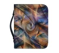 Ceudet Custodia per Bibbia da donna, elegante e grande, con manici, custodia per il trasporto della Bibbia da uomo, regalo per la Bibbia, protezione per libri per gli amanti dei libri, stelle viola e