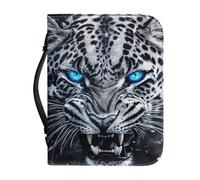 Ceudet Custodia per Bibbia da donna, elegante e grande, con manici, custodia per il trasporto della Bibbia da uomo, regalo per la Bibbia, protezione per libri per gli amanti dei libri, stelle viola e