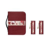 Ceudet Custodia per bibbia da donna, impermeabile, in pelle PU, con tasca con cerniera e segnalibro, taglia 2XL, Buon San Valentino., XL-11.2"x8"x2.2"