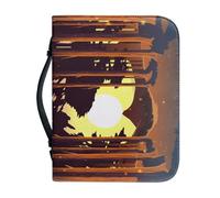 Ceudet Custodia per Bibbia in pelle con scena innevata, per donne e uomini, custodia per bibbia da donna, in pelle PU, con cerniera, custodia per il trasporto della Bibbia di grandi dimensioni, adatta