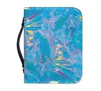 Ceudet Custodia per Bibbia in pelle con scena innevata, per donne e uomini, custodia per bibbia da donna, in pelle PU, con cerniera, custodia per il trasporto della Bibbia di grandi dimensioni, adatta