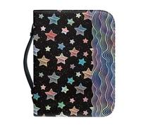 Ceudet Custodia per Bibbia in pelle con scena innevata, per donne e uomini, custodia per bibbia da donna, in pelle PU, con cerniera, custodia per il trasporto della Bibbia di grandi dimensioni, adatta