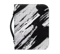 Ceudet Custodia per Bibbia in pelle con scena innevata, per donne e uomini, custodia per bibbia da donna, in pelle PU, con cerniera, custodia per il trasporto della Bibbia di grandi dimensioni, adatta