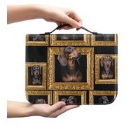 Ceudet Custodia per bibbia marrone per donne e uomini, borsa classica per il trasporto della Bibbia con cerniera Chiesa grande libro Bibbia Protector Trust in The Awith All Your Heart Bibbia cover,