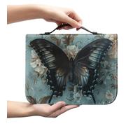 Ceudet Custodia per bibbia marrone per donne e uomini, borsa classica per il trasporto della Bibbia con cerniera Chiesa grande libro Bibbia Protector Trust in The Awith All Your Heart Bibbia cover,