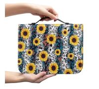 Ceudet Custodia per bibbia marrone per donne e uomini, borsa classica per il trasporto della Bibbia con cerniera Chiesa grande libro Bibbia Protector Trust in The Awith All Your Heart Bibbia cover,