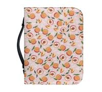 Ceudet Custodia per Bibbia per bambini, in pelle, extra large, per donne e uomini, Pesca, x-large