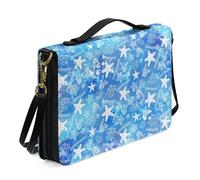 Ceudet Custodia per bibbia per donne e uomini in pelle accessori per la Bibbia donne uomini borsa della Bibbia Tote Copertine per libri per copertina rigida, Stella Marina Cor, M