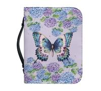 Ceudet Custodia per bibbia viola e blu da donna, in pelle, con manici, borsa per la Bibbia, borsa per diario, custodia per il trasporto della Bibbia, per donne, protezione per libri per amanti dei